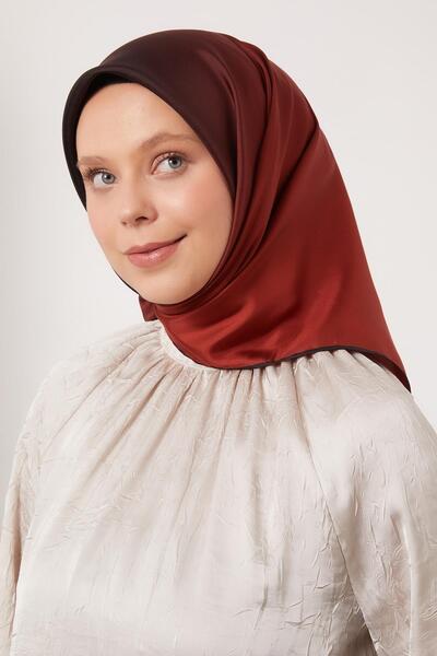 Levidor Black-Red Transitional Twill Silk Scarf