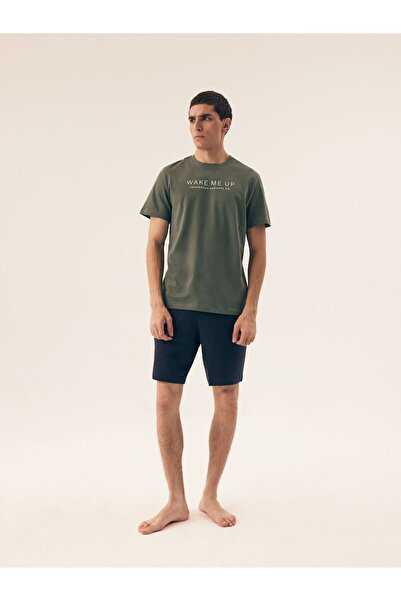 Henderson Men's Pajama Set 2-Piece Shorts & T-Shirt 100% Cotton Comfortable Homewear | Dare