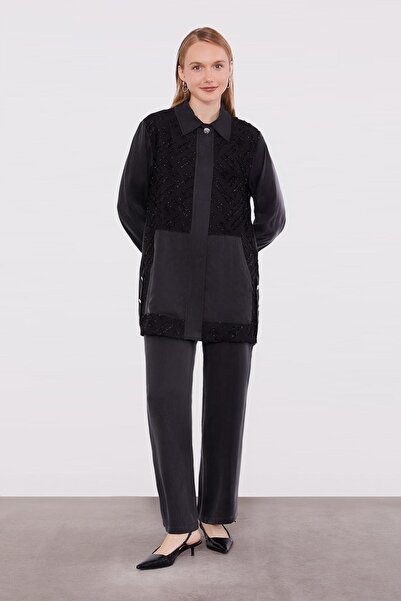 Levidor Siyah Sim Detaylı Cupra İkili Takım