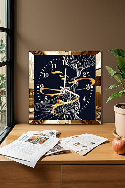 Zevahir Mobilya Dekorasyon Ceas de perete decorativ din MDF cu tematică Gold ...