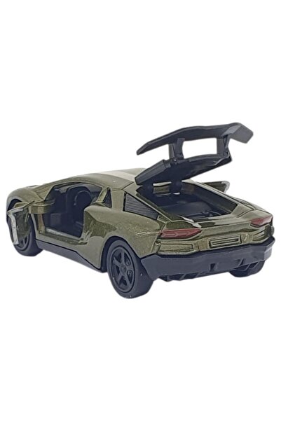 Vardem Pull and Drop Metal Small Cars 8 cm - 6411A - Khaki