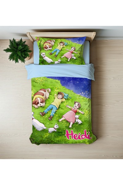 hediyechy Gift Duvet Cover Heidi Heidi 3D Printed Single Size Duvet Cover Set Without Sheets