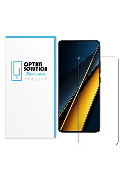 Optim Solution Folie Sticla securizata Noble 2.5D pentru Xiaomi Poco F6, Rezistenta 9H, Anti-Fingerprint, Clear