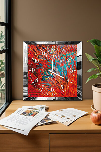 Zevahir Mobilya Dekorasyon Ceas de perete decorativ din MDF cu tematică ondul...