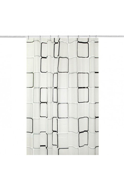 OEM Shower Curtain, Dimensions 180 x 180 cm, 12 Hooks, White