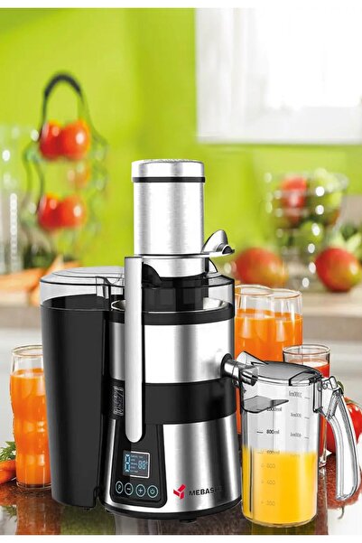 MEBASHI 11-in-1 Digital Juicer & Blender, 1.5 L, (800W) Black Steel (ME-JB2010SS)