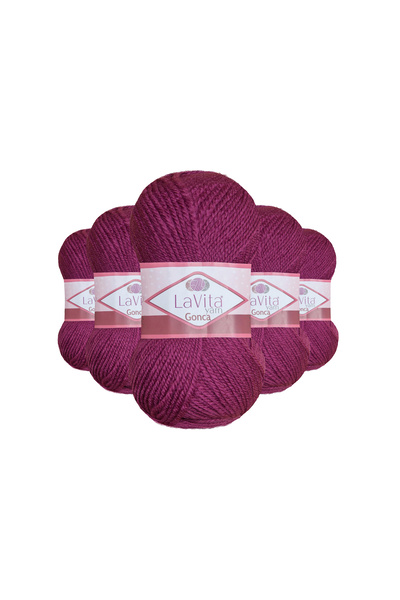 LaVita Yarn Νήμα για πλέξιμο στο χέρι Gonca 100% Ακρυλικό 500γρ 5 ΤΕΜΑΧΙΑ (51...