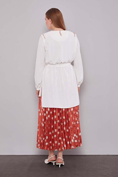 Levidor Tile Pleated Patterned Skirt Set