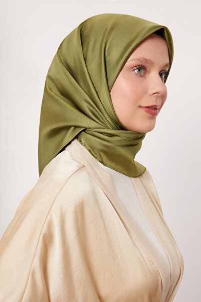 Levidor Red Green Double-Sided Twill Silk Scarf