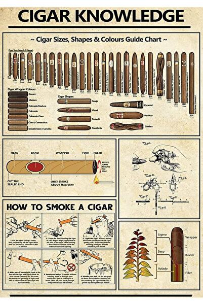 TELLGRAF Sigara - Puro Temalı Poster (21x31 cm)