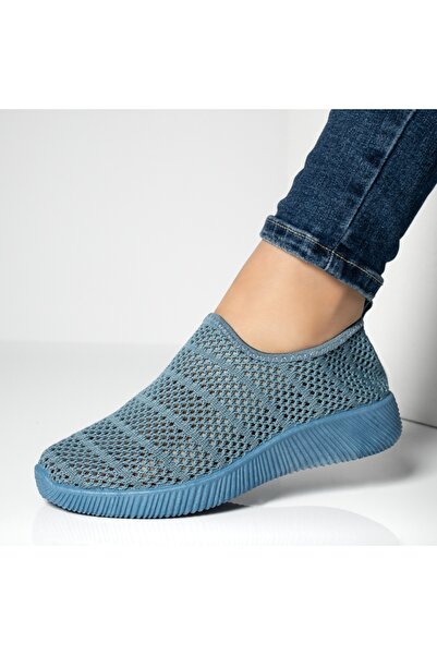 Modlet.ro Women's blue sport espadrilles with perforations MOD13061