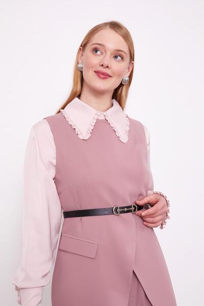 Levidor Rose Asymmetric Vest Double Suit