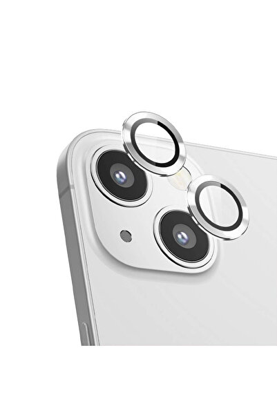 Optim Solution Set Lentile de Protectie pentru Camera Foto compatibile cu Apple Iphone 13 Mini, sticla 9H, Silver