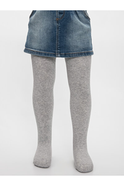 CiciTime Çocuk Modası Girl's Washable Winter Cotton Gray Pantyhose