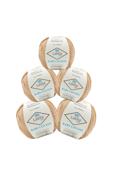 LaVita Yarn Bumbac pentru amigurumi și fire pentru tricotat manual, 40% acril...