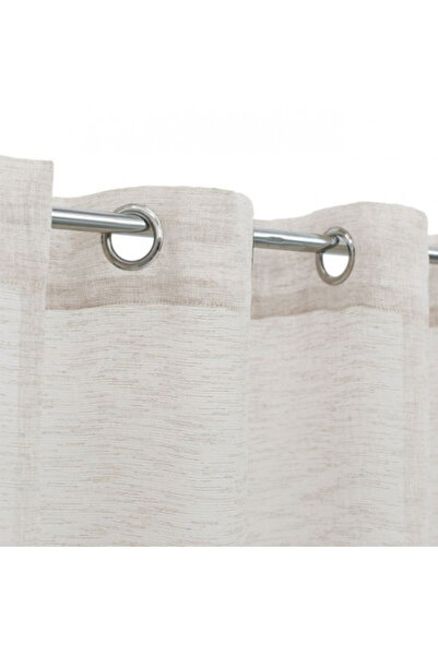 OEM Decorative curtain with rings, medium shading fabric, 140 x 260 cm, Ecru