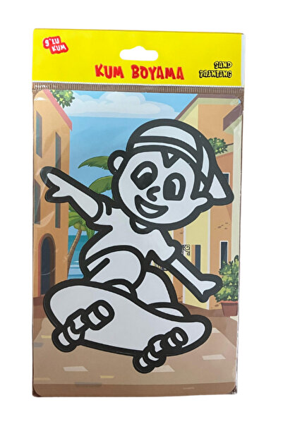 BalonKasaba A5 Boyutunda 5 Adet Kum Boyama Seti, Küçük Boy Kum Boyama Seti Renkli Karışık