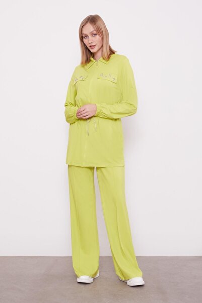 Levidor K.Green Pocketed Waist-Tie Double Suit