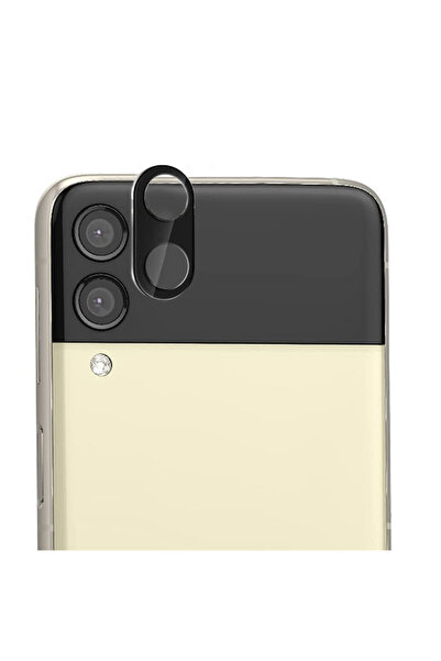 Optim Solution Folie Top de protectie Camera pentru Samsung Galaxy Z Flip 3 5G sticla FullHD Technology, Negru