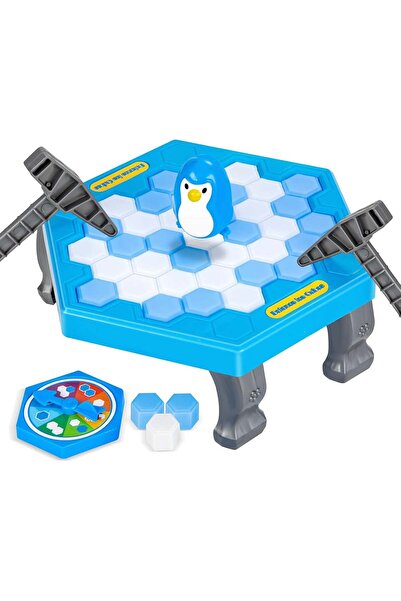KidProtect Jucarie Echilbru Tip Joc Sparge Gheata/Salveaza Pinguinul Pinguin Jerry, 28 Piese
