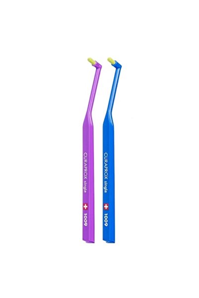 Curaprox Set of 2 Toothbrushes, Curaprox, 9 mm, Purple / Blue