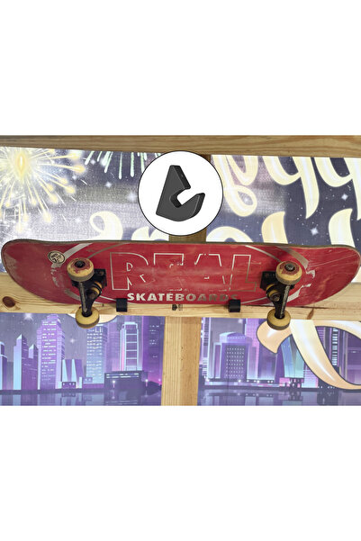 SORA DESIGN Kaykay Duvar Askısı Skateboard Yatay Tutucu Kanca Aparat