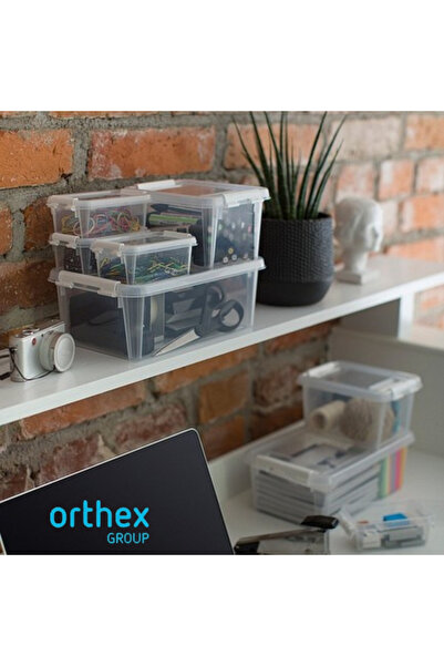 Orthex Set of 5 Boxes with lid 4 L, SmartStore Home5, 30x19x11 cm