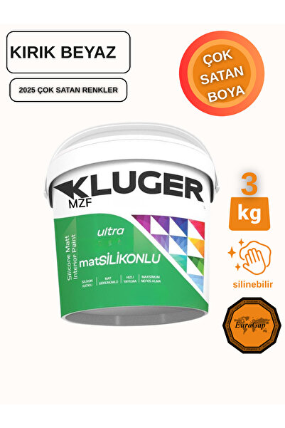 MZF KLUGER ULTRA MAT SİLİKONLU İÇ CEPHE BOYASI - SİLİNEBİLİR BOYA 3KG