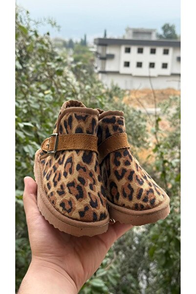 ÖZDE shoes Kışlık içi kürklü ultra rahat cırtlı tokalı çocuk botu