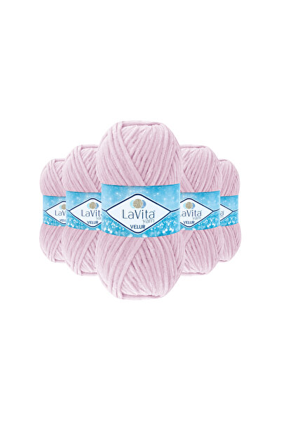 LaVita Yarn Velur Somot Pređa za ručno pletenje 100% P Poliester 500gr 5 kom ...