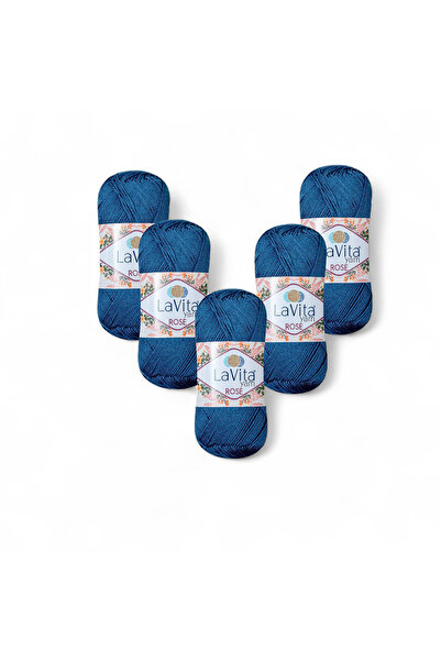 LaVita Yarn Fir pentru tricotat manual Rose 100% acrilic 500gr 5 BUCĂȚI (5213...