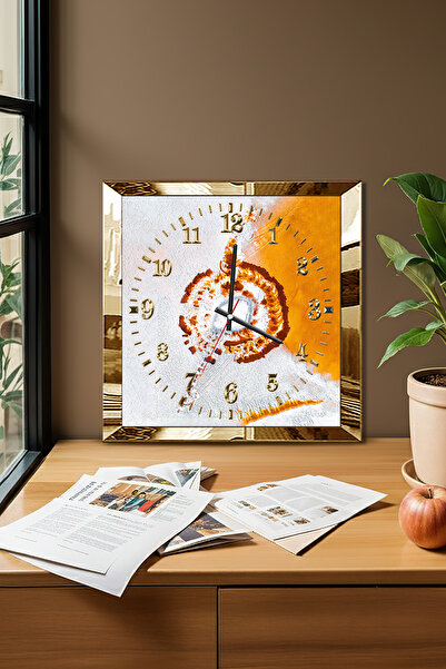 Zevahir Mobilya Dekorasyon Ceas de perete decorativ din MDF cu tematică Refle...