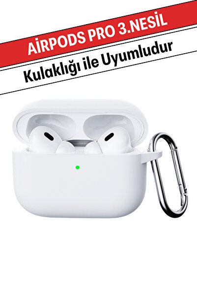 WANNA PROTECT AirPods Pro 3.Nesil Uyumlu Darbe Emici Kancalı Yüksek Kalite İç...