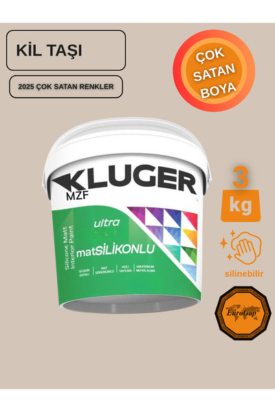 MZF KLUGER ULTRA MAT SİLİKONLU İÇ CEPHE BOYASI - SİLİNEBİLİR BOYA 3KG