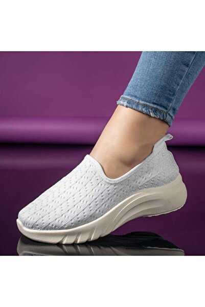 Modlet.ro Women's white sports espadrilles MOD11241