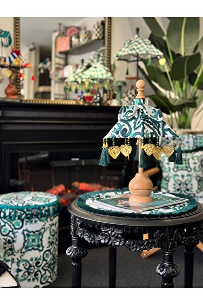 Merve Kaymakcı Marsilya Mini Bali Şemsiyesi - Yeşil