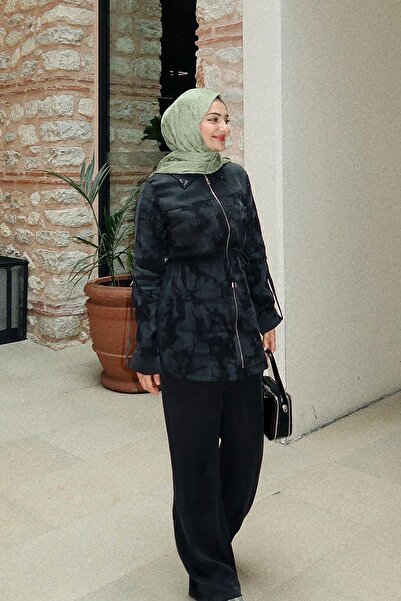 Levidor Siyah Kemerli Kol Detaylı Cupra İkili Takım