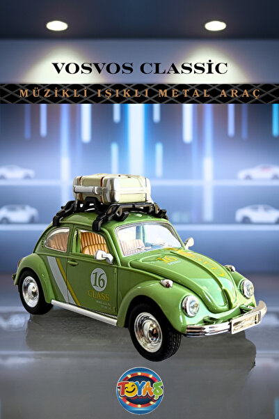 Toyaş Metal Vosvos Işıklı Müzikli Kapıları Açılır Aksesuarlı Model Araba