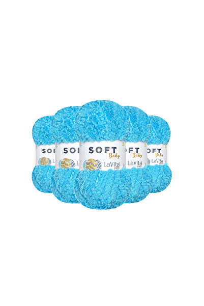 LaVita Yarn Mekana pređa za ručno pletenje 100% mekana P Poliester 500gr 5 ko...