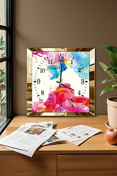 Zevahir Mobilya Dekorasyon Ceas de perete decorativ din MDF cu tematică palet...