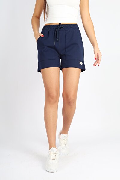 Softandbasic Navy Blue Modal Comfortable Fabric Shorts