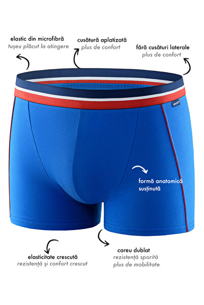 uniconf Set of 5 men's boxers UBB107PECAZR made of cotton with lycra