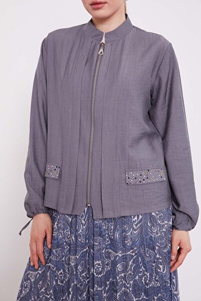 Levidor Anthracite Ethnic Pattern Skirt Set