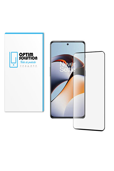 Optim Solution Folie Sticla securizata Gallant 5D pentru OnePlus 12, Curved Screen,9H Anti-Explozie, Negru
