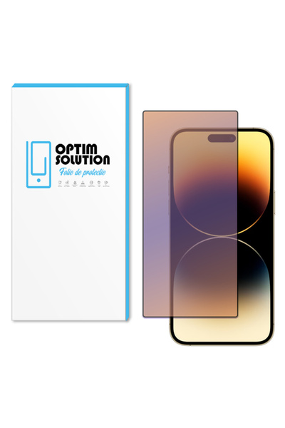 Optim Solution Folie Top Anti-BlueRay pentru Apple iPhone 14 Plus, Sticla Securizata Crystal Clear
