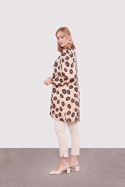 Levidor Camel Round Patterned Tunic