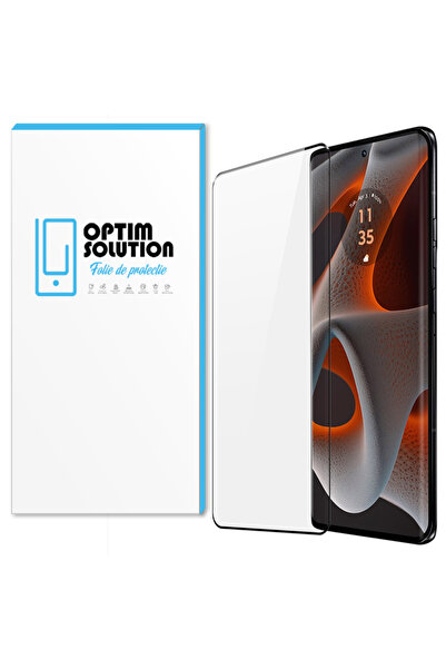 Optim Solution Folie Sticla securizata Curbata Top-notch 5D pentru Motorola E...