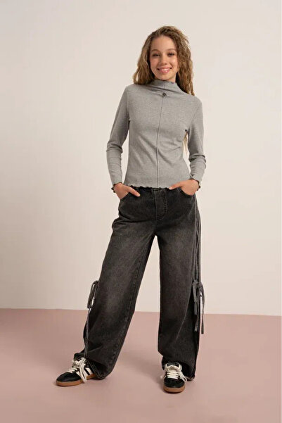 LOCO LOCO Κοριτσίστικη μπλούζα 7889 με ραβδώσεις