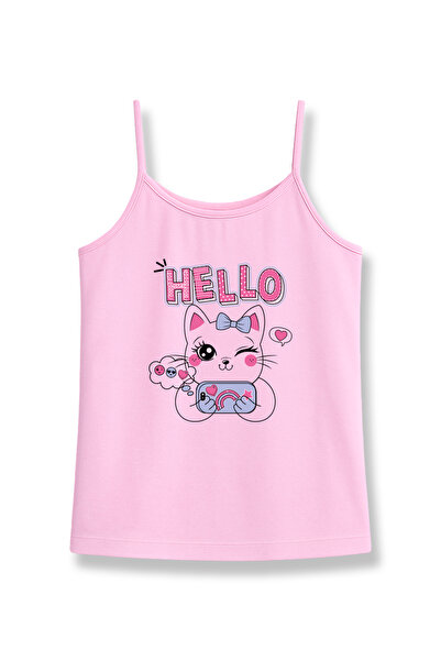 HNX Girls' Colorful and Printed Thin Strap Tank Top – Pack of 6