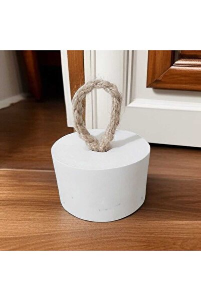 TASARİMECRN Dekoratif Halat jüt ip Dekorlu Beton Kapı Stoperi Kapı Önü Ağırlık Kapı tutucu Dekoratif Ürünler